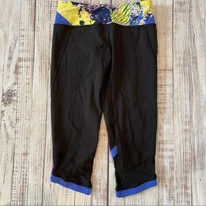 Ivivva lululemon Girls Capri Leggings. Size Girls 14. EUC